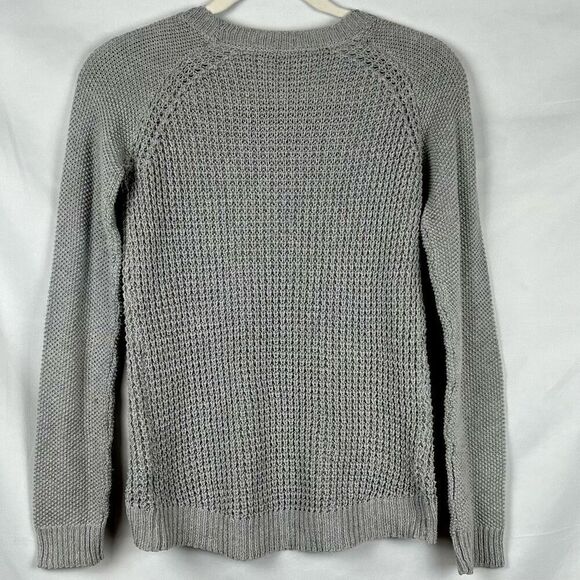 Aeropostale Gray Knit Long Sleeve Sweater XS - Picture 3 of 13